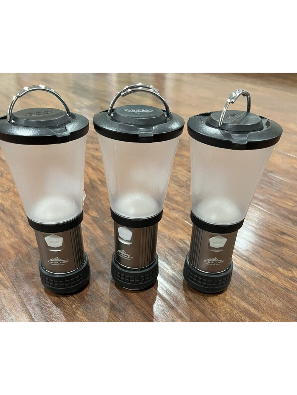 Pack of 3 Cascade Mountain Tech Compact Collapsible Led Lantern 500 Lumens